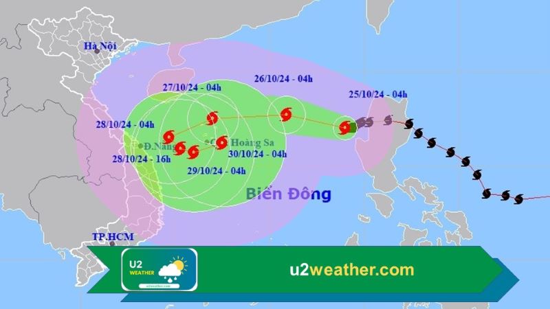 Thời tiết 25/10/2024